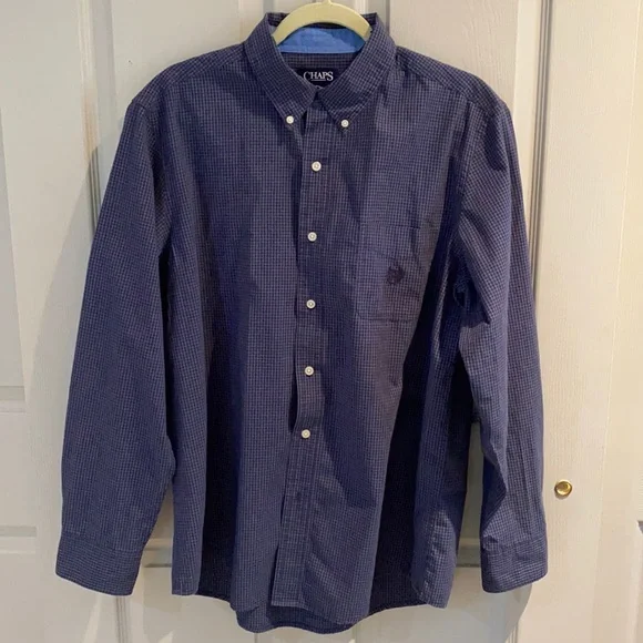 Chaps Men’s Long Sleeve Button Down Shirt - Picture 1 of 3